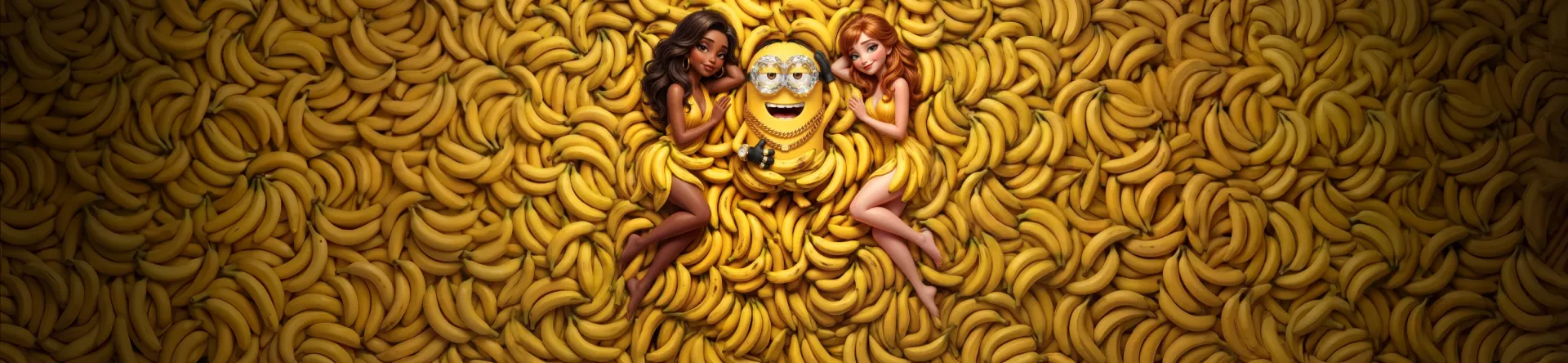 Univers et mascotte de Bananzia Casino sur mobile
