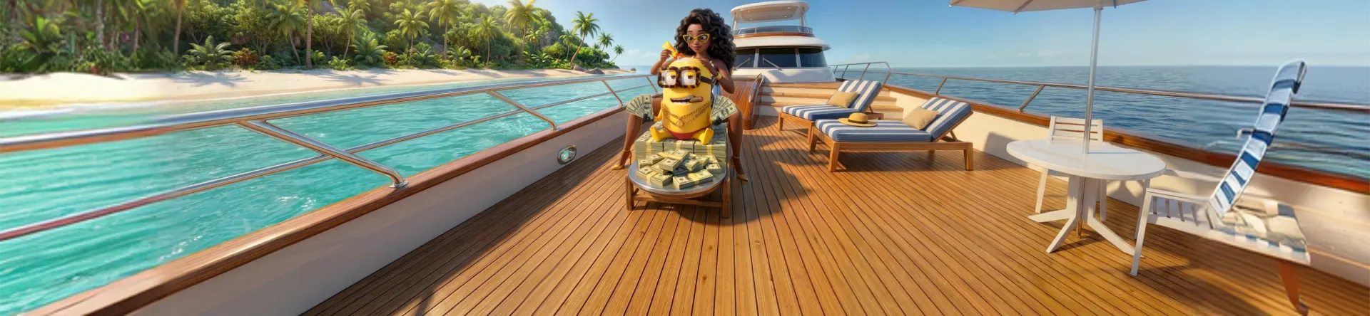 Univers et mascotte de Bananzia Casino